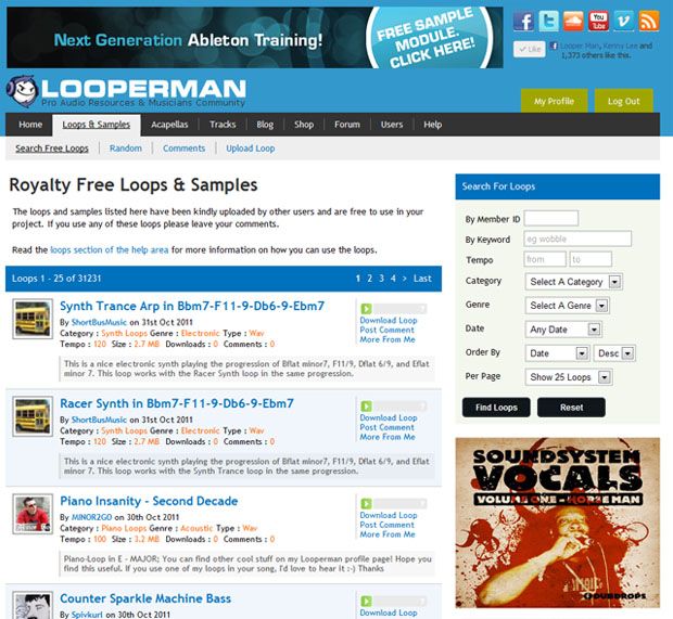 Welcome Back To Looperman Welcome Back To Looperman