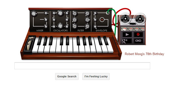 Google Honours Robert Moog With Interactive Moog Synthesiser Doodle Google Honours Robert Moog With Interactive Moog Synthesiser Doodle