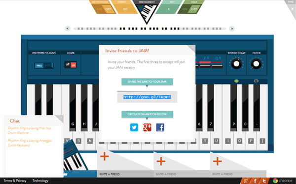 Jam With Chrome - Play music live with your friends online Jam With Chrome - Play music live with your friends online
