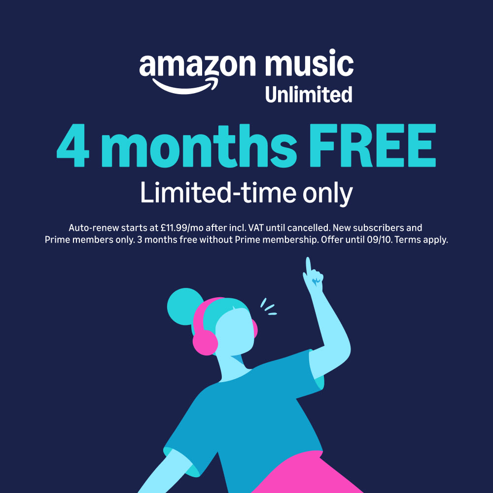 Want unlimited access to 100 million songs and ad-free podcasts? Try Amazon Music Unlimited