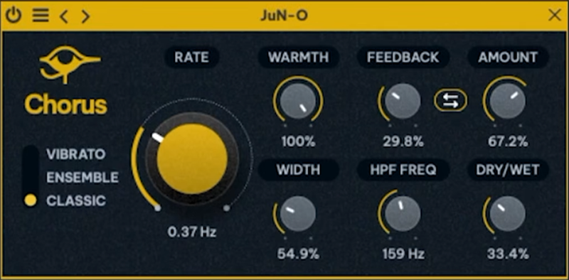 Loopcloud 8 Chorus effect