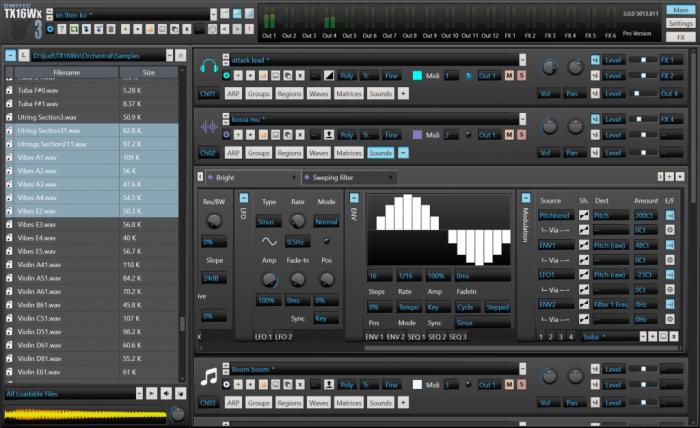 TX16Wx Software Sampler